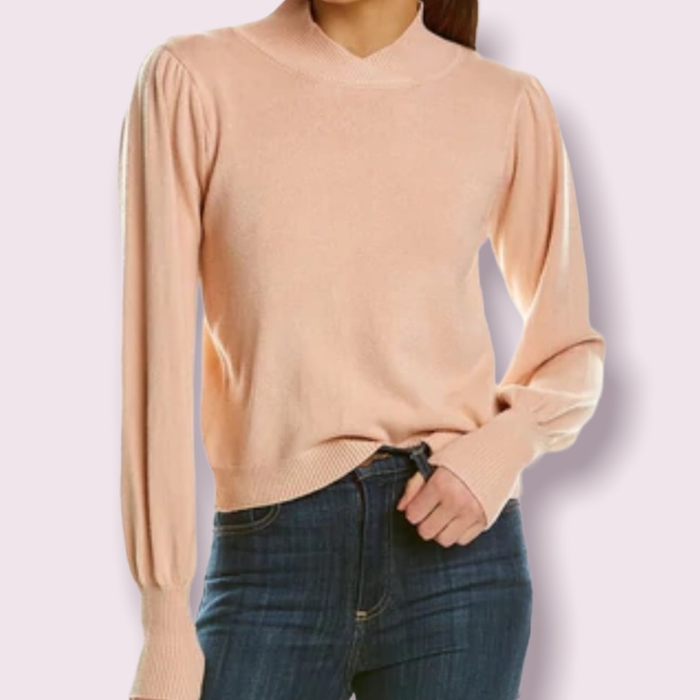 Philosophy, Bell Pink Long Sleeve Sweater, Small